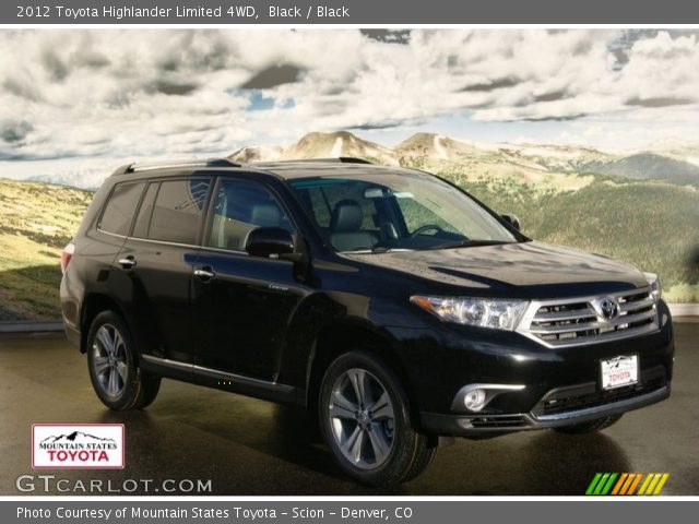 2012 Toyota Highlander Limited 4WD in Black
