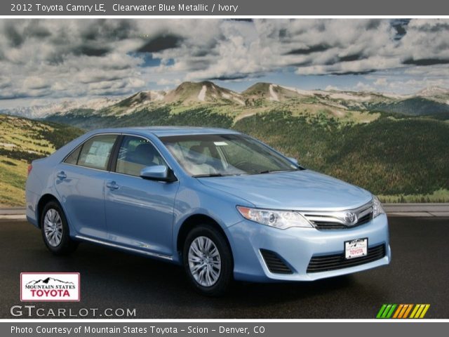 2012 Toyota Camry LE in Clearwater Blue Metallic