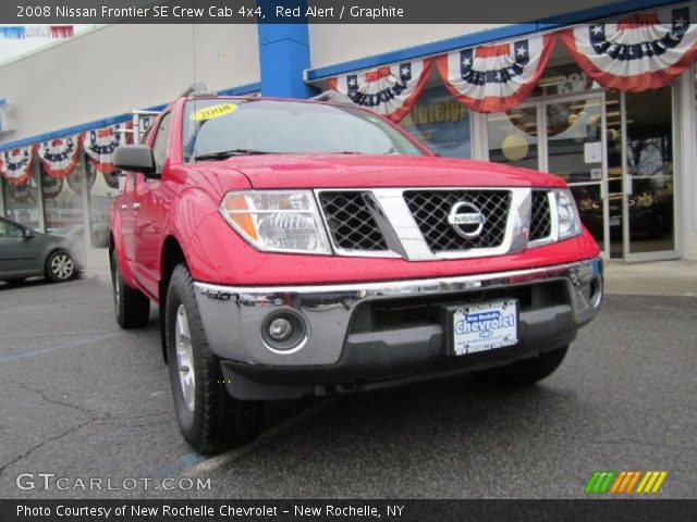 2008 Nissan Frontier SE Crew Cab 4x4 in Red Alert