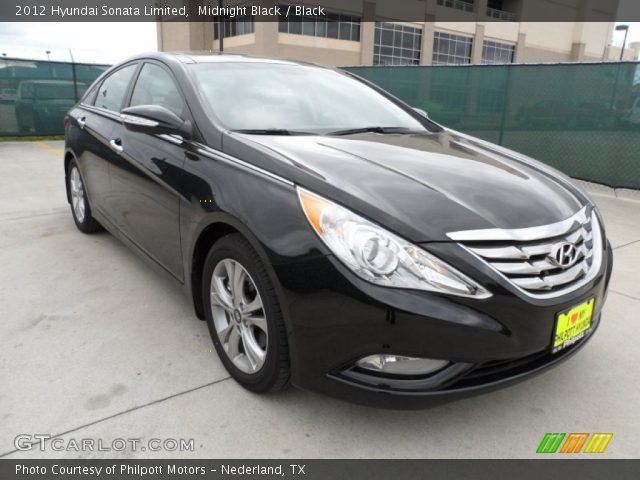 2012 Hyundai Sonata Limited in Midnight Black