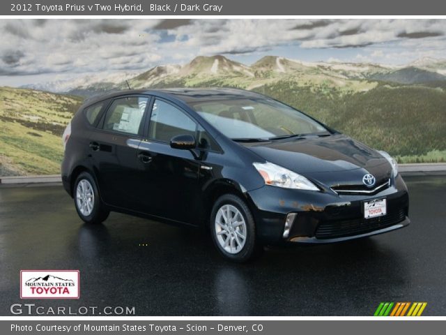 2012 Toyota Prius v Two Hybrid in Black