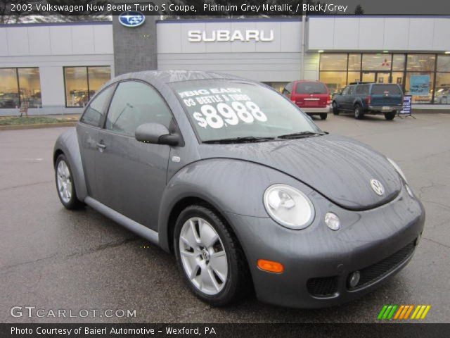 2003 Volkswagen New Beetle Turbo S Coupe in Platinum Grey Metallic