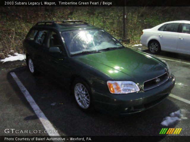2003 Subaru Legacy L Wagon in Timberline Green Pearl