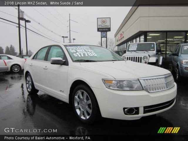 2008 Lincoln MKZ Sedan in White Suede