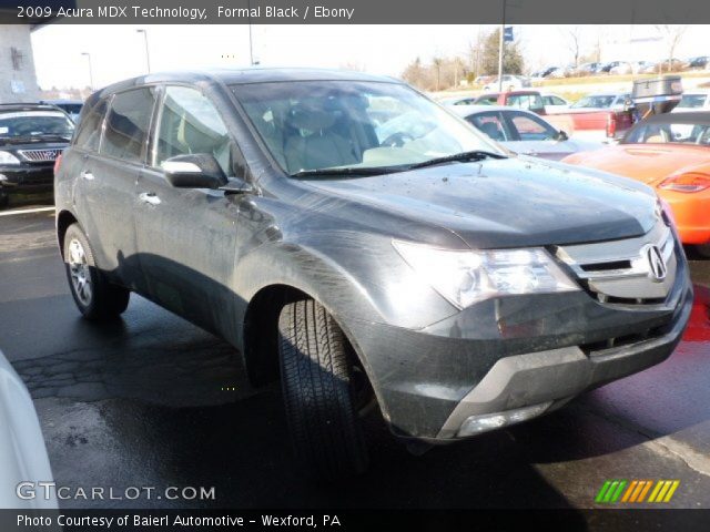 2009 Acura MDX Technology in Formal Black