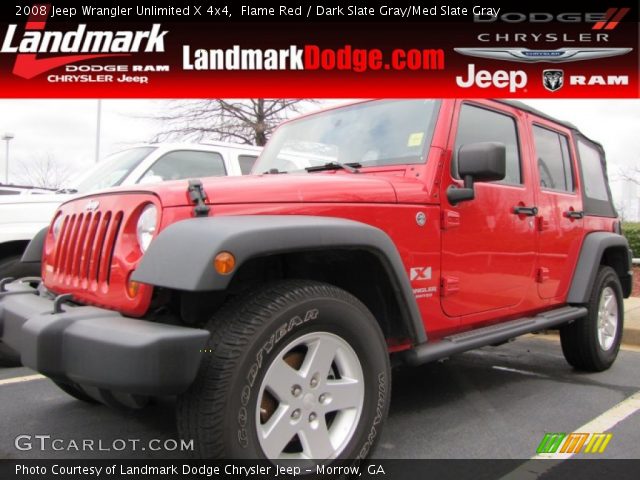 2008 Jeep Wrangler Unlimited X 4x4 in Flame Red