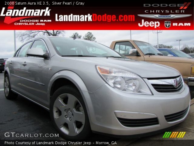 2008 Saturn Aura XE 3.5 in Silver Pearl