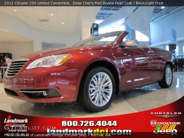 2012 Chrysler 200 Limited Convertible in Deep Cherry Red Crystal Pearl Coat