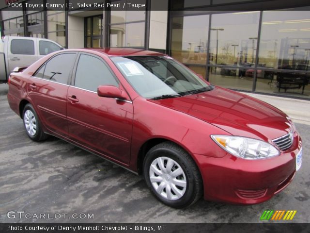 2006 Toyota Camry LE in Salsa Red Pearl