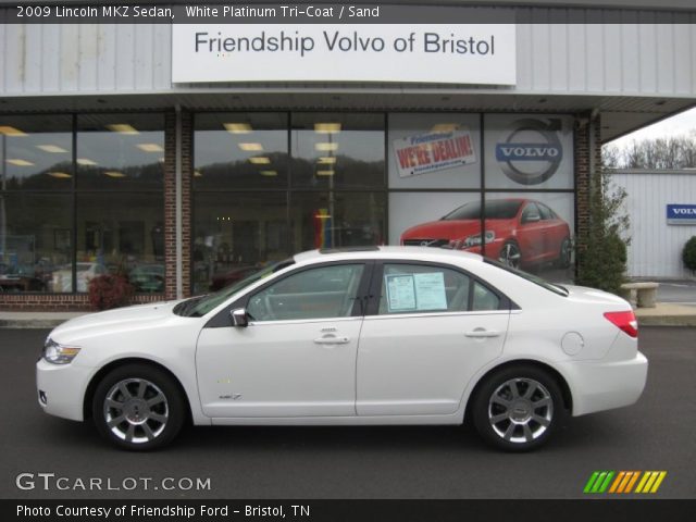 2009 Lincoln MKZ Sedan in White Platinum Tri-Coat