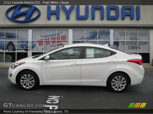 2011 Hyundai Elantra GLS in Pearl White