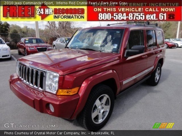 2010 Jeep Commander Sport in Inferno Red Crystal Pearl