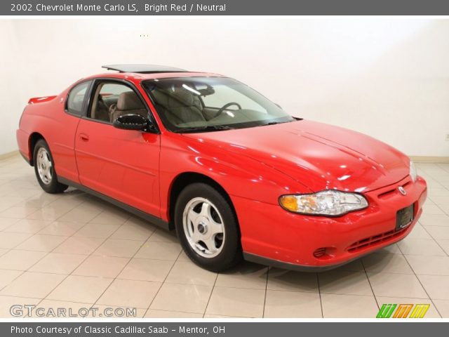 2002 Chevrolet Monte Carlo LS in Bright Red