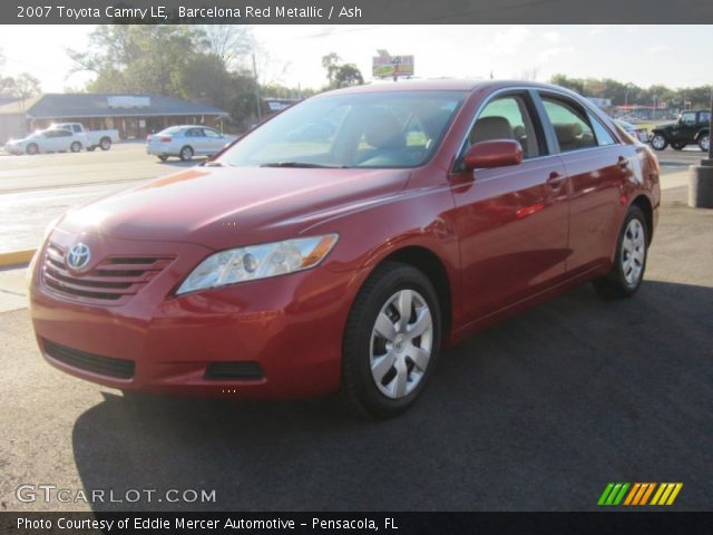 2007 Toyota Camry LE in Barcelona Red Metallic