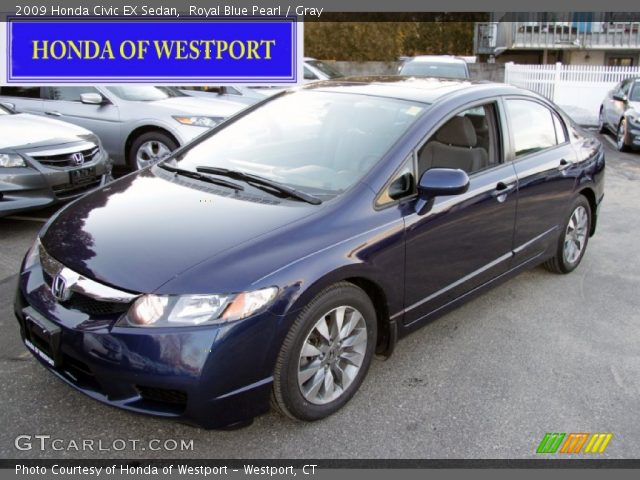 2009 Honda Civic EX Sedan in Royal Blue Pearl