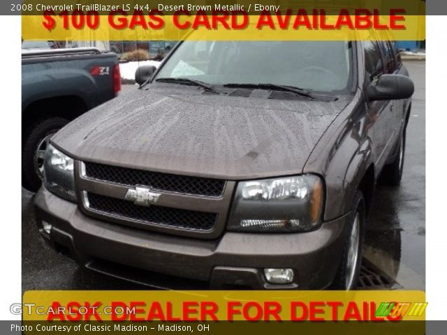 2008 Chevrolet TrailBlazer LS 4x4 in Desert Brown Metallic