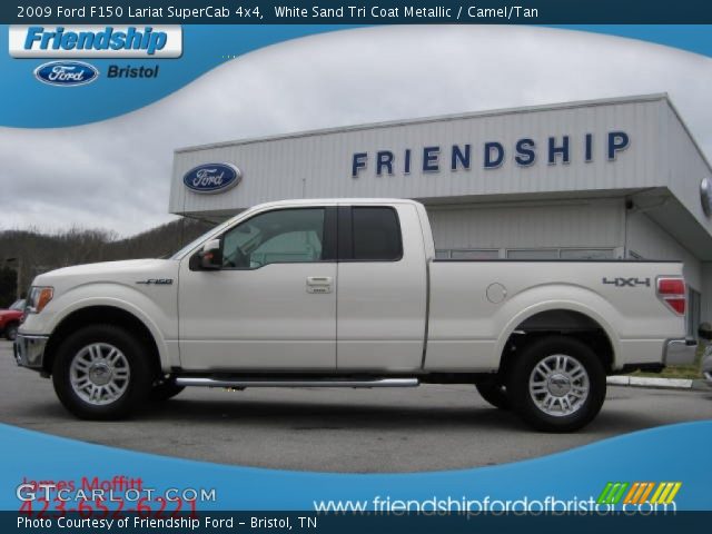 2009 Ford F150 Lariat SuperCab 4x4 in White Sand Tri Coat Metallic