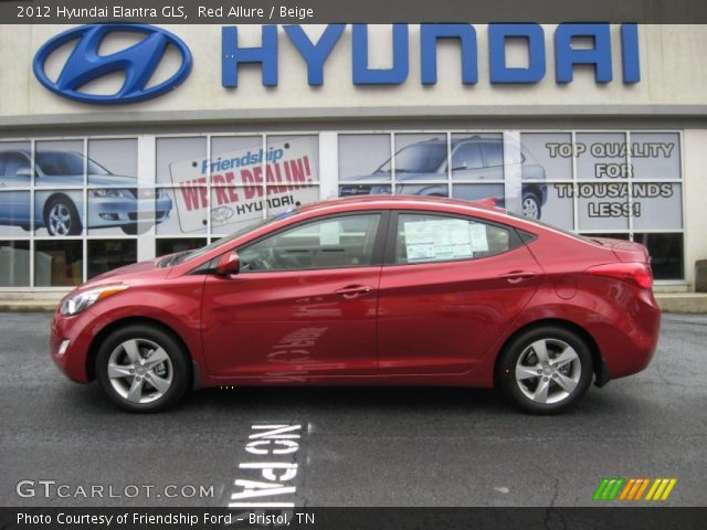 2012 Hyundai Elantra GLS in Red Allure