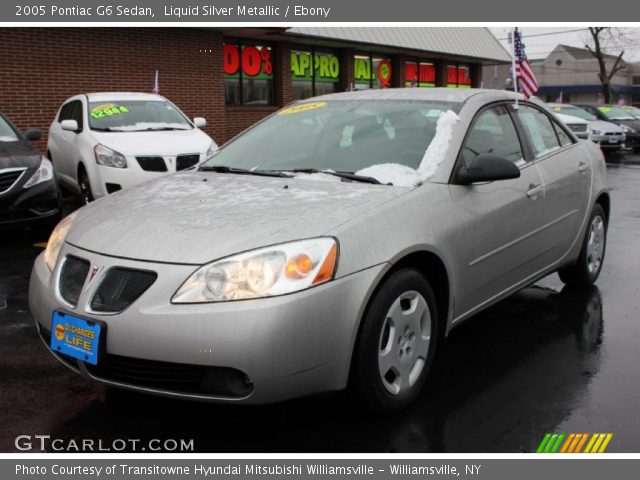 2005 Pontiac G6 Sedan in Liquid Silver Metallic