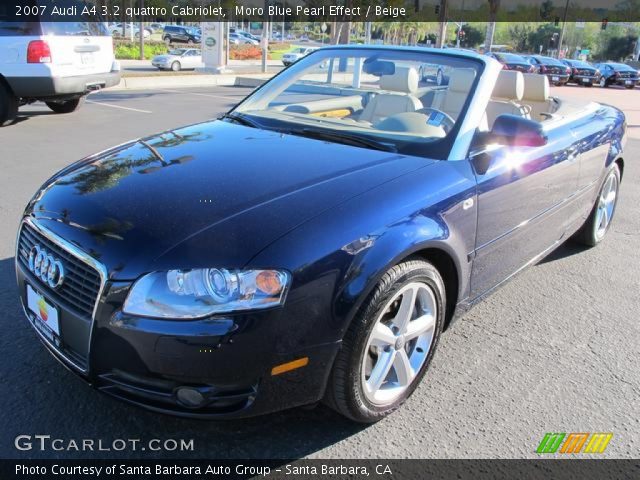 2007 Audi A4 3.2 quattro Cabriolet in Moro Blue Pearl Effect