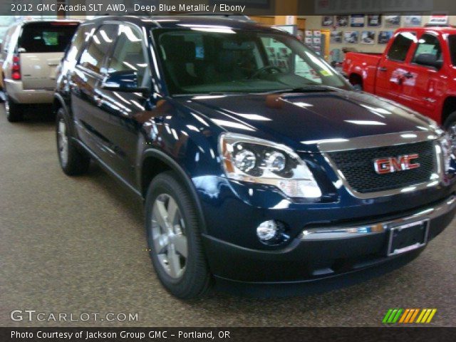 2012 GMC Acadia SLT AWD in Deep Blue Metallic