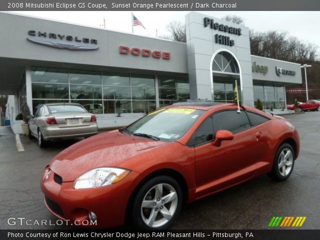 2008 Mitsubishi Eclipse GS Coupe in Sunset Orange Pearlescent