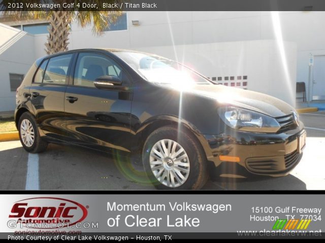 2012 Volkswagen Golf 4 Door in Black
