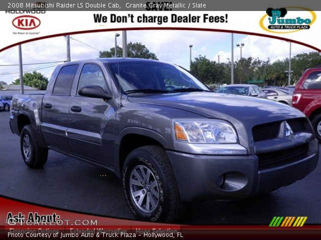 2008 Mitsubishi Raider LS Double Cab in Granite Gray Metallic