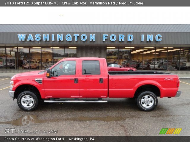 2010 Ford F250 Super Duty XLT Crew Cab 4x4 in Vermillion Red
