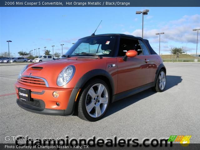 2006 Mini Cooper S Convertible in Hot Orange Metallic