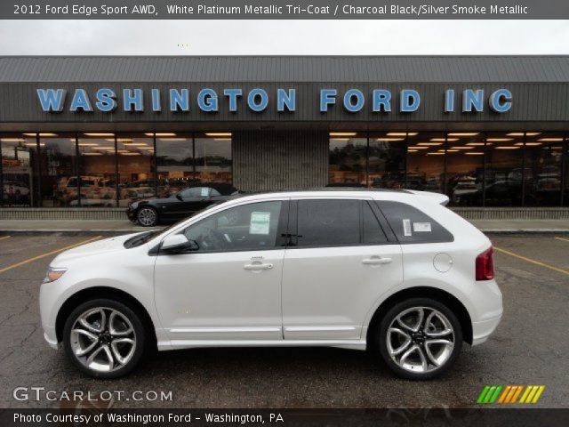 2012 Ford Edge Sport AWD in White Platinum Metallic Tri-Coat