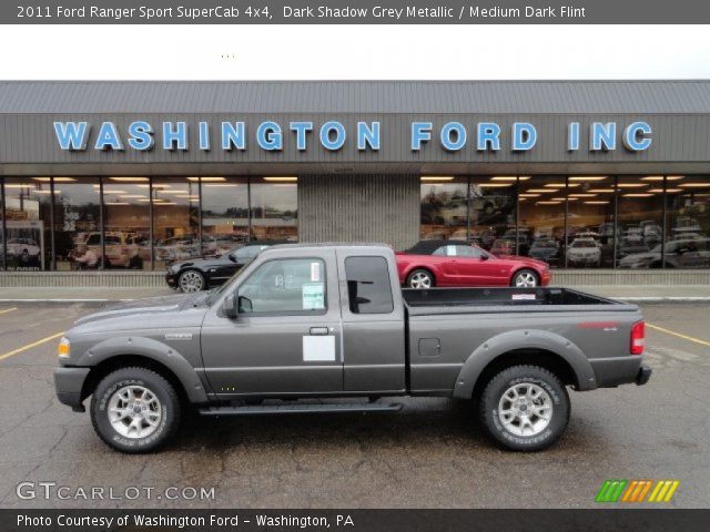 2011 Ford Ranger Sport SuperCab 4x4 in Dark Shadow Grey Metallic