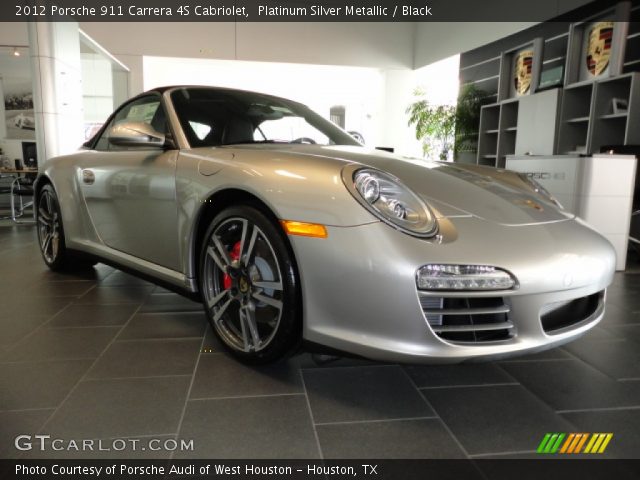 2012 Porsche 911 Carrera 4S Cabriolet in Platinum Silver Metallic