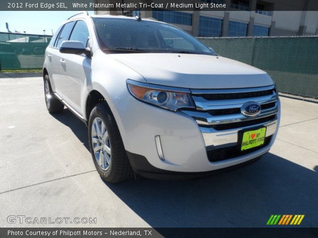 2012 Ford Edge SEL in White Platinum Metallic Tri-Coat