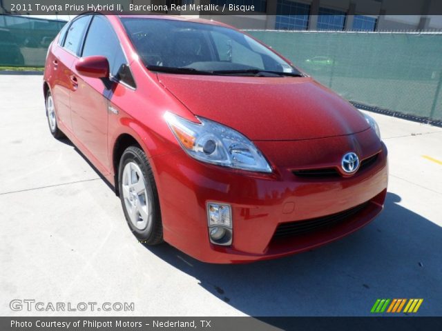 2011 Toyota Prius Hybrid II in Barcelona Red Metallic