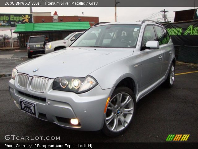 2008 BMW X3 3.0si in Titanium Silver Metallic