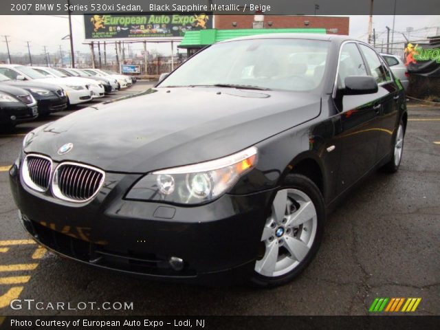 2007 BMW 5 Series 530xi Sedan in Black Sapphire Metallic