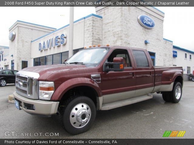 2008 Ford F450 Super Duty King Ranch Crew Cab 4x4 Dually in Dark Copper Metallic