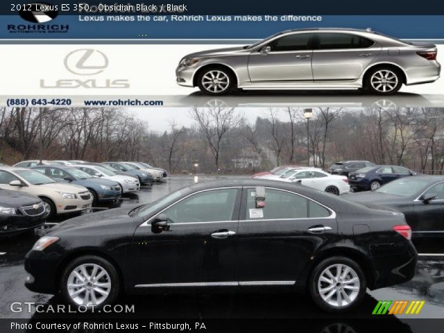 2012 Lexus ES 350 in Obsidian Black