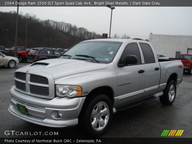 2004 Dodge Ram 1500 SLT Sport Quad Cab 4x4 in Bright Silver Metallic