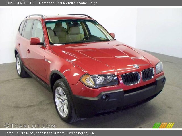 2005 BMW X3 3.0i in Flamenco Red Metallic