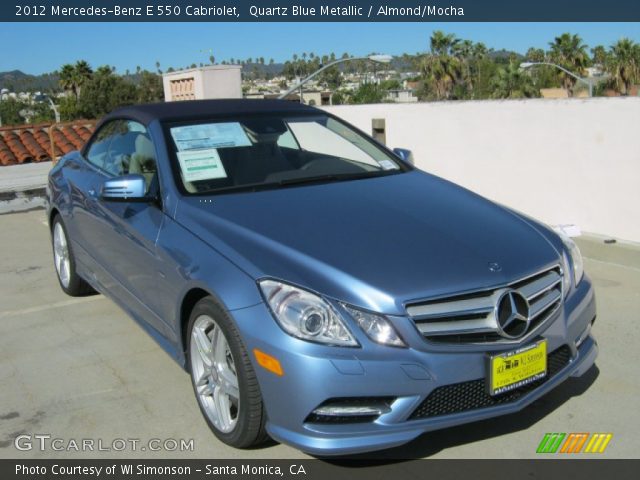 2012 Mercedes-Benz E 550 Cabriolet in Quartz Blue Metallic