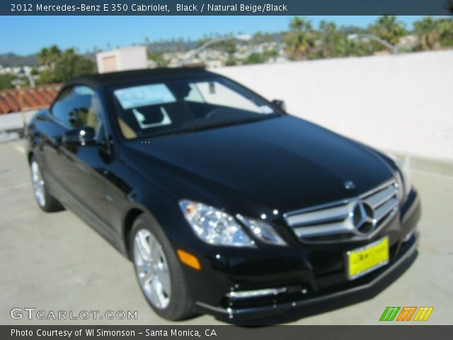 2012 Mercedes-Benz E 350 Cabriolet in Black