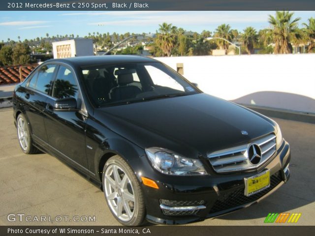 2012 Mercedes-Benz C 250 Sport in Black