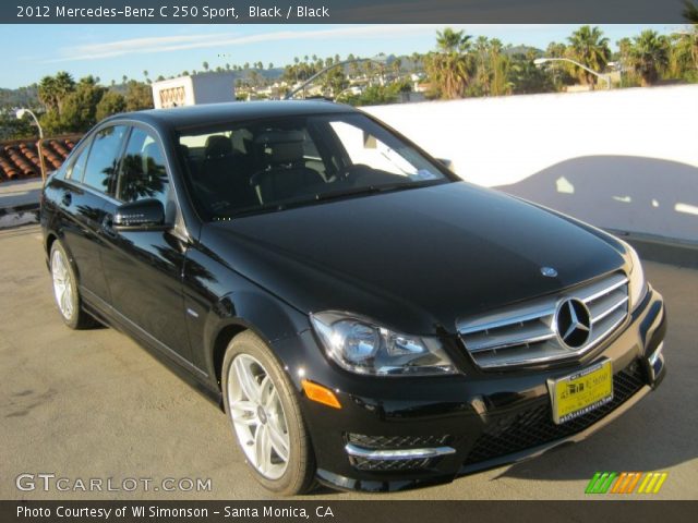 2012 Mercedes-Benz C 250 Sport in Black