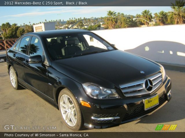 2012 Mercedes-Benz C 250 Sport in Black