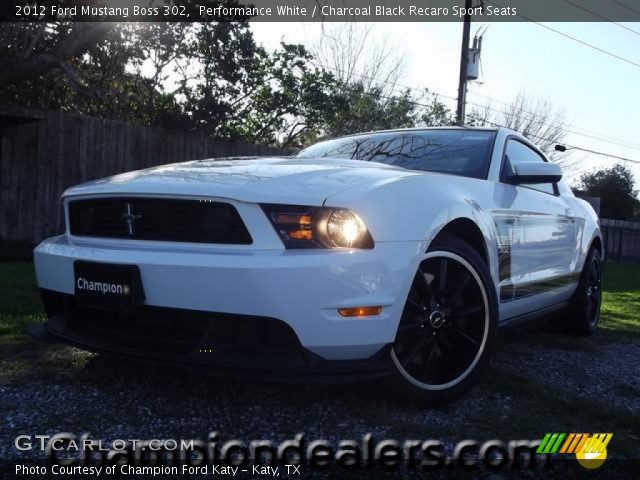 2012 Ford Mustang Boss 302 in Performance White