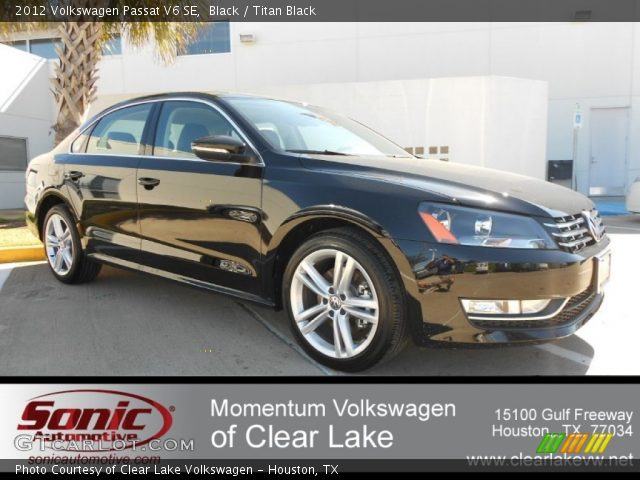 2012 Volkswagen Passat V6 SE in Black