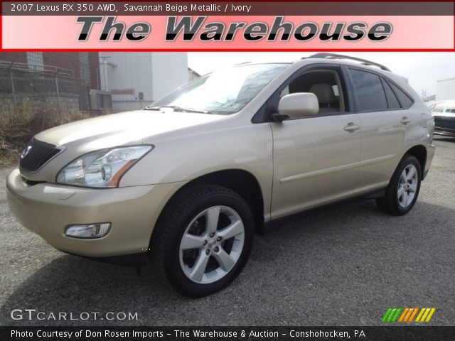 2007 Lexus RX 350 AWD in Savannah Beige Metallic