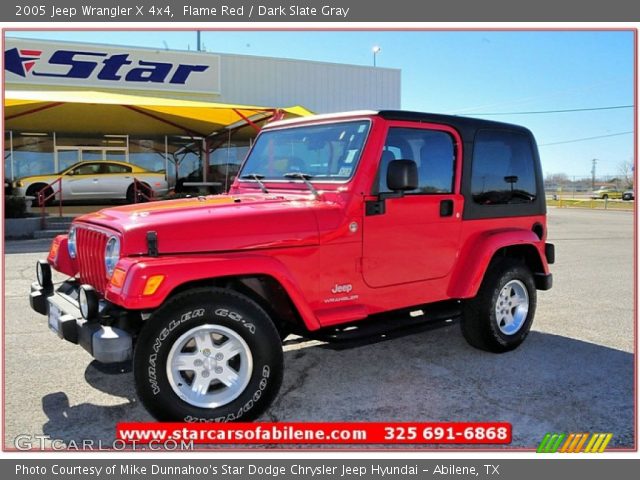 2005 Jeep Wrangler X 4x4 in Flame Red